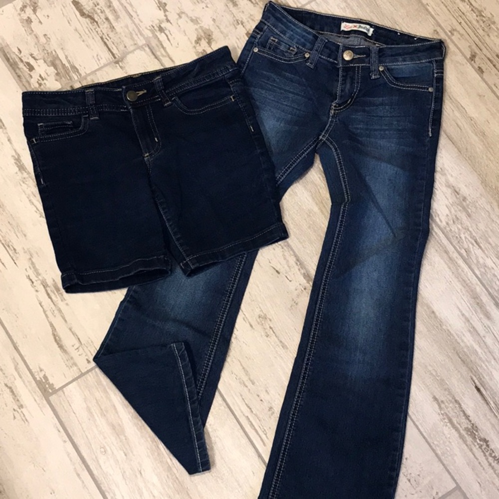 Set of Girls size 7 Pants and Shorts